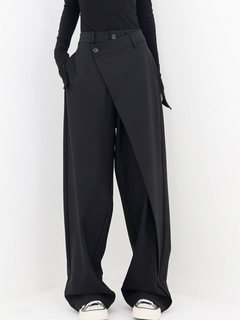 Nariko | Moderne Baggy hose in Schwarz