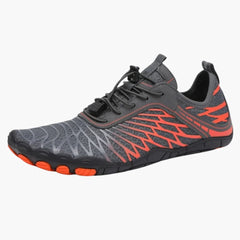 Unisex Barfuß schuhe mit rutschfester Sohle und dehnbarem Fit in Rot