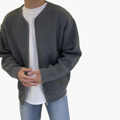Beau | Trendiger Cardigan in Grau