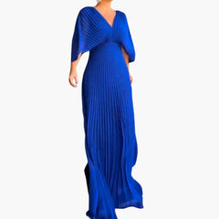 Elegantes Kleid – Damen Hochzeitsgastkleid in Maxilänge in Blau