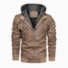 Kapuzierte Jacke für Herren in Khaki