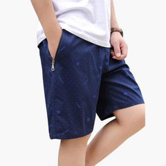 Freizeithose - Herren Shorts mit Reißverschluss Taschen in Blau