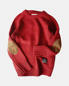 Lässiger Herrenpullover in Rot