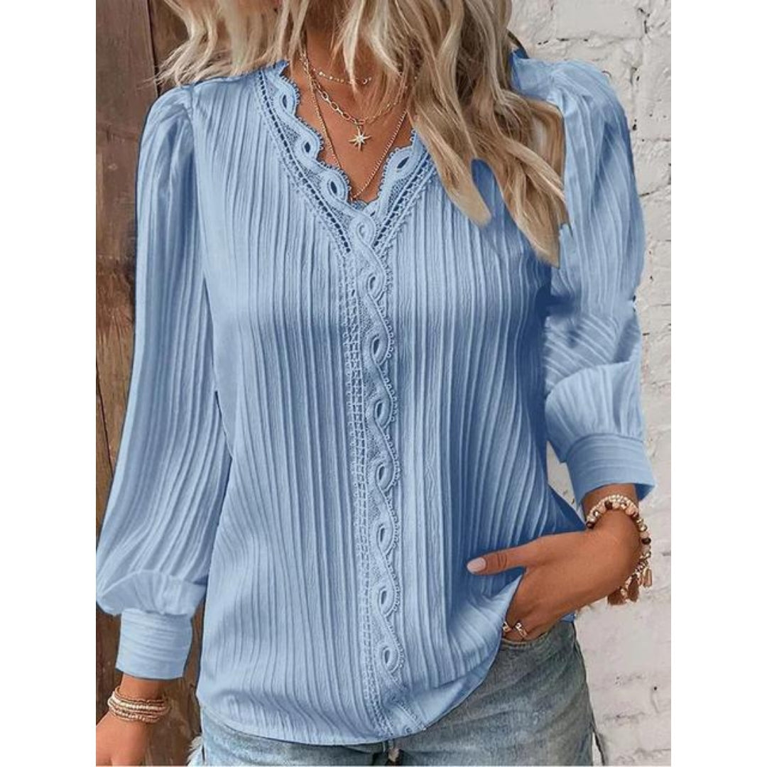 Carina®️™ - Elegante Biesenbluse