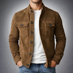 Wildlederjacke „Oltrarno“ in Marrone