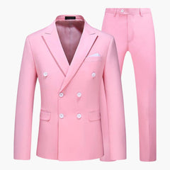 Sommeranzug moderner - Stil für Herren mit elegantem Schnitt in Rosa