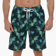 Schnelltrocknende Shorts - Herren Badeshorts mit Stretch in Grün