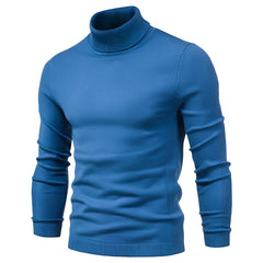 Harvey - Eleganter Rollkragenpullover in Blau