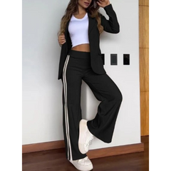Evelyn | Blazer und Hosenanzug Set in Schwarz