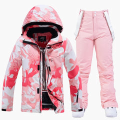 Zweiteiliger Skianzug für Damen in Rosa