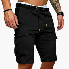 Cargoshorts mit Taschen für Herren - Freizeit Sommerstyle in Schwarz