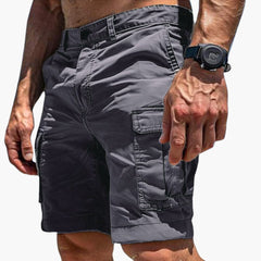 Cargo Shorts für Herren – Outdoor, Freizeit & Mehrtaschen Stil in Grau