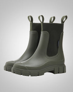 Verena | Damen Sommer Wasserdichte Gummistiefel in Grün