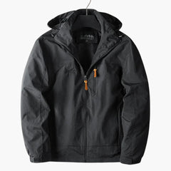 Wasserabweisende Outdoorjacke für Herren in Schwarz
