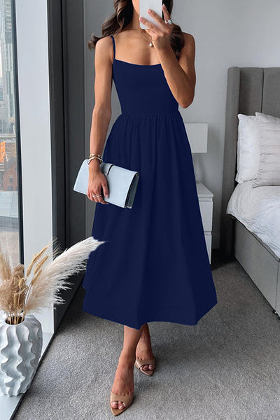 Martina  | Elegantes Midi mit Trägern