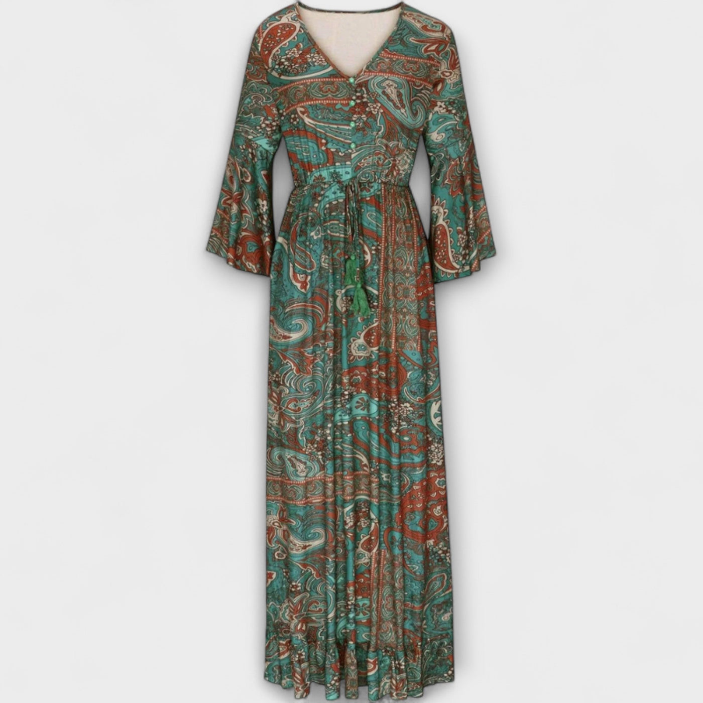 Renatilen - Damen Kleid mit Druckdesign
