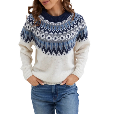 PULLOVER MIT ISLÄNDISCHEM MUSTER | ELEGANTER KÄLTE-SCHUTZ
