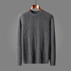 Nico | Stilvoller Strickpullover für Herren in Grau