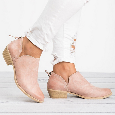 Jaslene - Damenstiefel im Retrostil mit Absatz