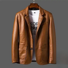 Urban® | Premium-Lederjacke in Khaki