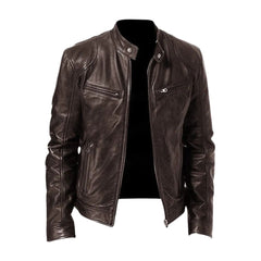 Marc | Lederjacke in Dunkelbraun