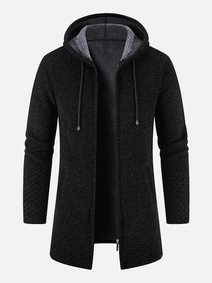 Lange Kapuzenjacke für Männer