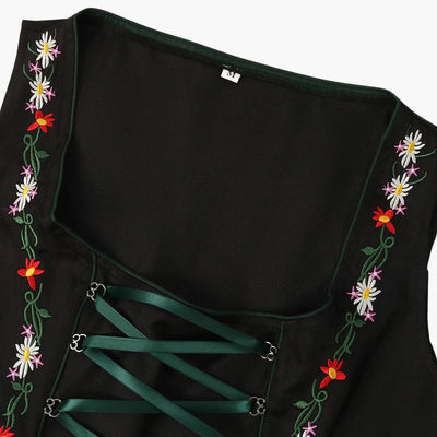 Besticktes Dirndl kleid mit Schürze für Damen - Oktoberfest 2025
