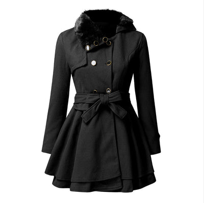 Emma - Elegante Jacke mit Kunstfellkragen