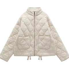 Mia | Trendige und elegante Winterjacke in Aprikose