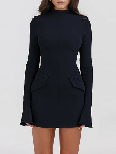 Wiebke - Mini-Kleid Mit Gespleißten Ärmeln