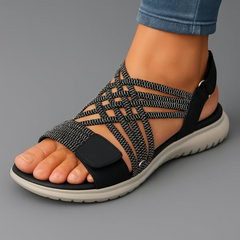 Sanarita - Orthopädische Sandalen in Schwarz