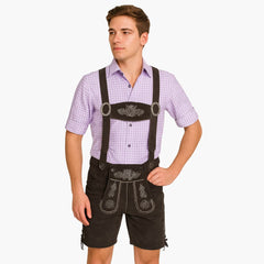 Traditionelles Kostüm set für Herren - Oktoberfest 2025 in Dunkelbraun