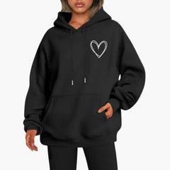 Selina | Lässiger Hoodie in Schwarz