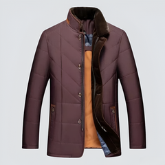 Solomon - Winterjacke mit Stehkragen in Rot