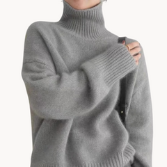 Juliette - Kaschmir Rollkragenpullover in Gray