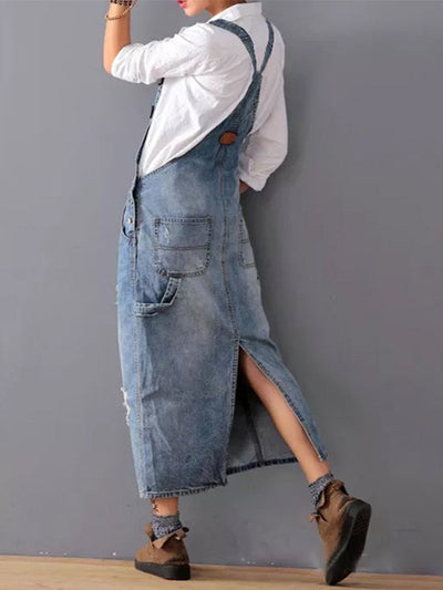 Overallkleid mit Verstellbaren Trägern für Damen