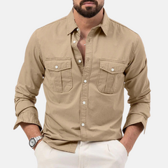 Nariko | Stilvolles Freizeithemd in Khaki
