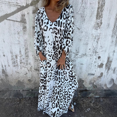 Denise | Leo-Muster-Kleid