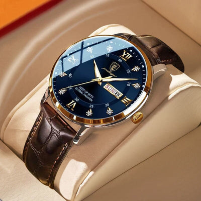 Wasserdichte Herrenarmbanduhr mit Leuchteffekt