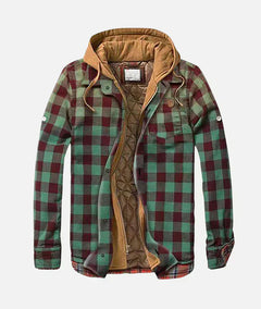 Andrea™ | Stylische Patchwork Karo Jacke in Grün