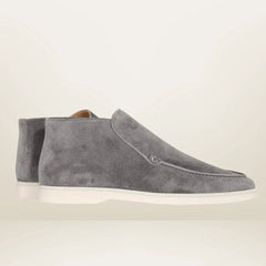 Dorian - Herren Loafers Aus Wildleder in Grau