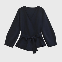 CELESTE™ | Tied Blazer in Marineblau