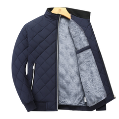 Fleecejacke Herren | Stehkragen Mit Reißverschluss in Blau
