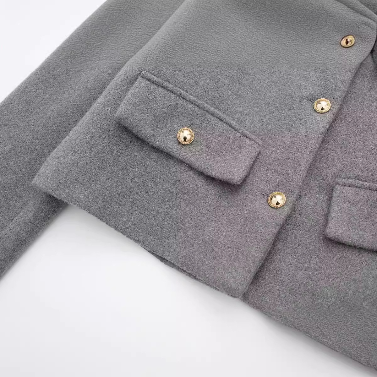 Cove - Lässiger Kurzmantel mit Besatz für Damen