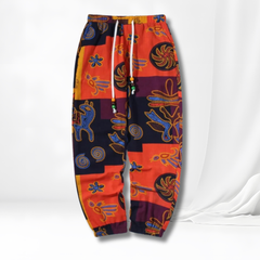 Zahara™ - Bequeme Hose mit Boho-Tribal-Print in Orange