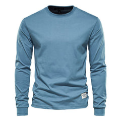 Wynne - Bequemes Langarmshirt in Hellblau