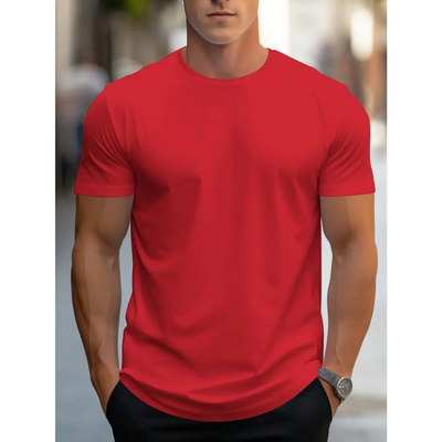 Brian - Klassisches Herren-T-Shirt mit kurzen Ärmeln