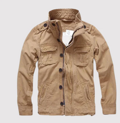 Basil - Retro-Jeansjacke mit mehreren Taschen in Braun