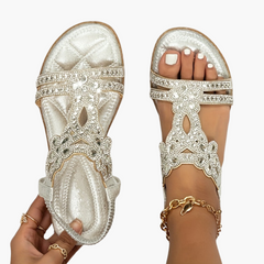 Boho Style Orthopedic Sandals für Frauen – Comfort & Style in Silber