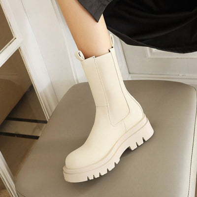 Chunky Sohle Stiefeletten für Damen